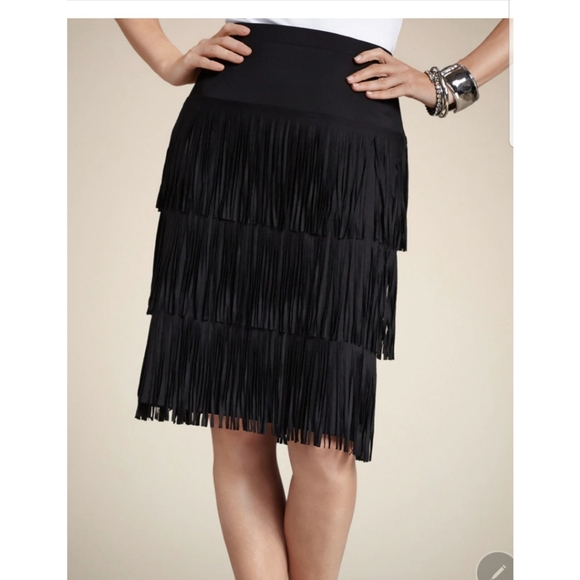 Chico's Dresses & Skirts - Chicos fringe skirt